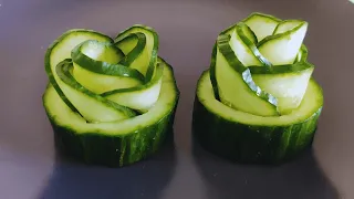 Easy beautiful cucumber rose