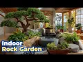 Download Lagu 2025 Modern Indoor Rock Garden with Waterfall \u0026 Lush Tropical Plants | Zen Garden Decor.
