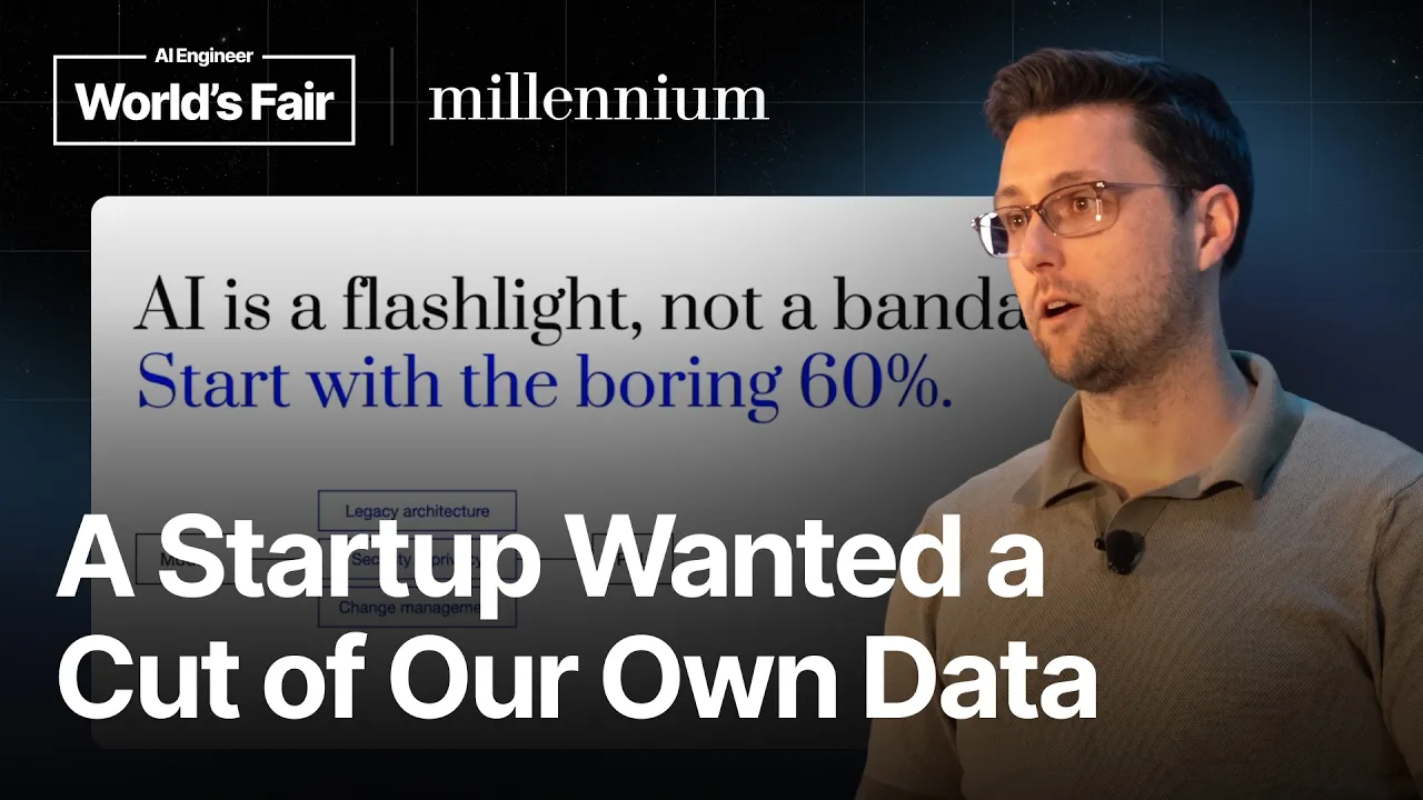 Which AI startups actually land enterprise contracts? — Brian Lewis, Millennium: video thumbnail