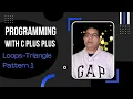 12 3 loops practice questions c Triangle pattern program in C Left triangular output pattern