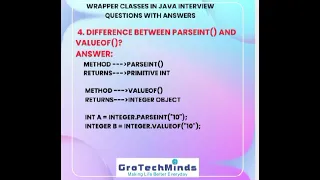 Top 10 Wrapper Class Interview Questions Answers in Java Freshers Experienced