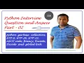 python interview questions and answer in bangla by Sylas Halder Part - 02