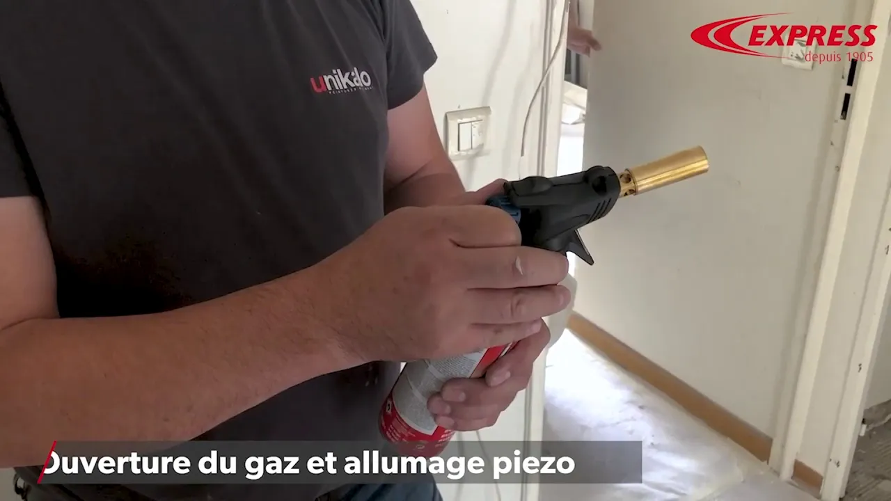 La lampe à souder Express au brasage du tube cuivre