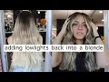 ADD DEPTH INTO BRIGHT BLONDE highlight lowlight
