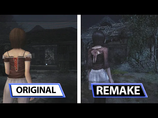 FATAL FRAME II: Crimson Butterfly | Remake vs Original | Gameplay Graphics Comparison