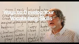 Ways To Develop Your Vocabulary Noun Verb Adjective Adverb 