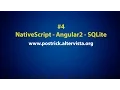 SQLite in a NativeScript App with Angular 2 Tutorial