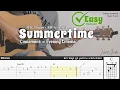(FREE TAB) Summertime (Easy Version) - Cinnamons × Evening Cinema | Fingerstyle Guitar