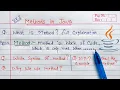 Methods in Java Hindi What is method Explain with Syntax Example
