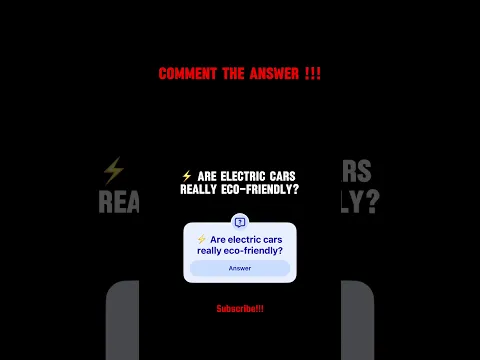 β‘ Are electric cars really eco-friendly? #shorts