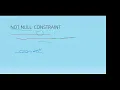 DOMAIN CONSTRAINTS NOT NULL UNIQUE DEFAULT CHECK
