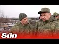 Russian Defence Minister Shoigu visits troops on the ground in Ukraine