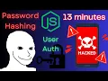Learn User Authentication Password Hashing in JavaScript Absolute Beginners