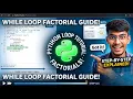 How to find factorial using while loop Python