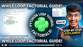 How to find factorial using while loop Python