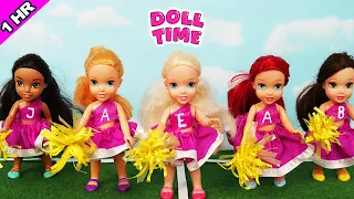 Elsie and Annie made a mistake at Cheerleading! Learning Teamwork