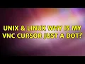 Unix Linux Why is my VNC cursor just a dot 5 Solutions