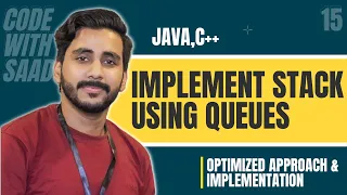 LeetCode IMPLEMENT STACK USING QUEUES Solution Explained Java C LeetCode 225 Saad Aslam