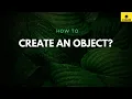JS - Non Primitive Datatypes-Create an Object Part-1