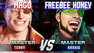SF6 MAGO Terry Vs FREEBEE HONEY رشید گیم پلی سطح بالا 