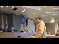 Pima County Assessor Bill Staples addresses the Board of Supervisor