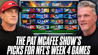 The Pat McAfee Show Picks Predicts Every Game For NFL s 2025 Week 4 Weekend