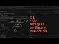 Leetcode Weekly Contest 479 Q1 Sort Integers by Binary Reflection