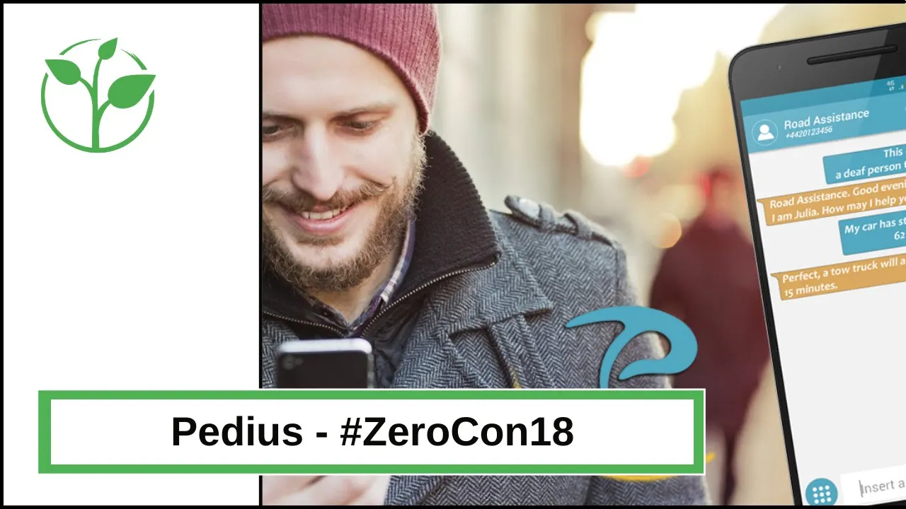 Pedius: Mobile application allowing deaf people to make phone calls without an interpreter