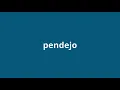 what is the meaning of pendejo