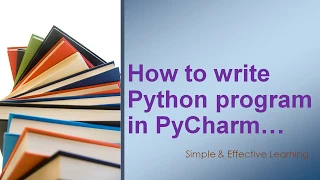 How to write Python program in PyCharm PyCharm tutorial PyCharm first program py file