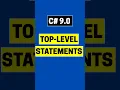 Top-level statements C Tutorial NET