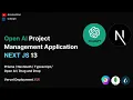 Build and deploy a full-stack AI-powered Project Management Platform Next js 13 Prisma MongoDB