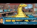 Learning Basic Python Syntax in 4 Hours for Absolute Beginners Task 32 Overriding