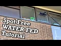 Spot Free Window Cleaning Technique Using Water Fed Pole And Pure Water