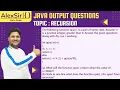 RECURSION OUTPUT QUESTION 4 int quiz int m