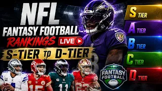 NFL Fantasy Football Rankings 2026 LIVE S-Tier to D-Tier