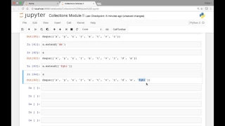 Collections Module - Deque Part 1