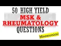 50 High Yield MSK Questions Mnemonics And Proven Ways To Memorize For Your Exam