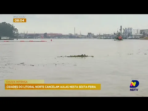 Chuva intensa: cidades do Litoral Norte cancelam aulas nesta sexta-feira
