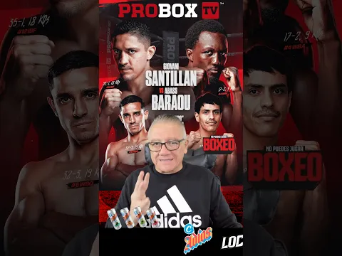 ¡Los espero al lado de #RobertGarcia en esta gran velada de #PROBOX! #SantillanBaraou #NPJB