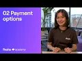 Payment options Fresha Academy