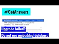 GetAnswers - Do not use embedded database