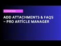 Adding Attachments and FAQs in AI SmartBase - WordPress Plugin Tutorial