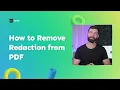 How to Remove Redaction from PDF