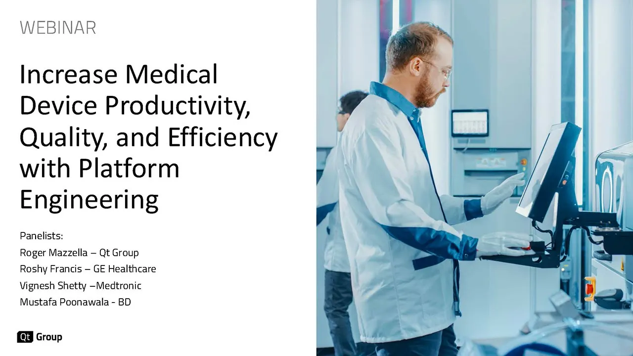 Increase Medical Device Productivity, Quality, and Efficiency with Platform Engineering