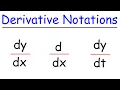 and - Derivative Notations in Calculus
