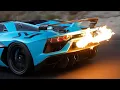 Lagu 2 Lamborghini Aventador SVJs with Gintani F1 exhaust massive flames! HEADPHONE USERS BEWARE!!!