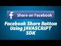 Facebook Share Button - JavaScript SDK