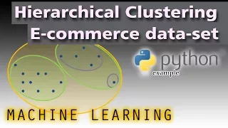 Machine learning with Python and sklearn - Hierarchical Clustering E-commerce dataset example