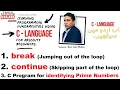 Lesson-11 break and continue statements in C programming Jumps in C C Tutorial in Hindi Urdu